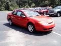 2003 Red Saturn ION 2 Quad Coupe  photo #2