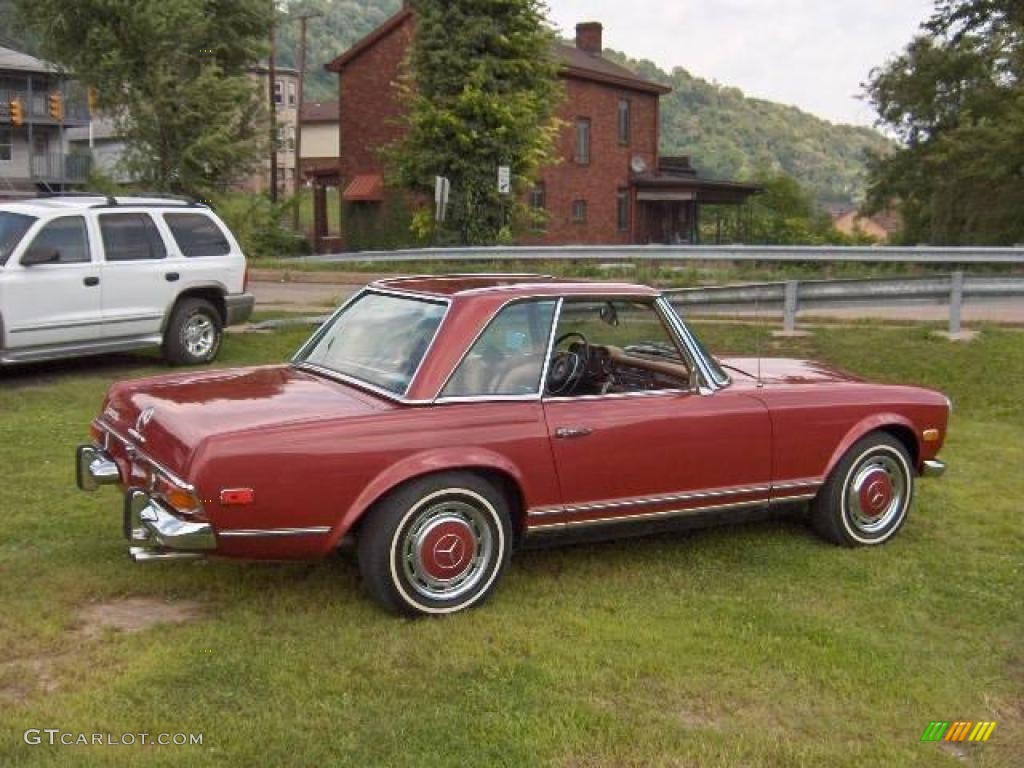 1971 SL Class 280 SL Roadster - Red Metallic / Saddle photo #6