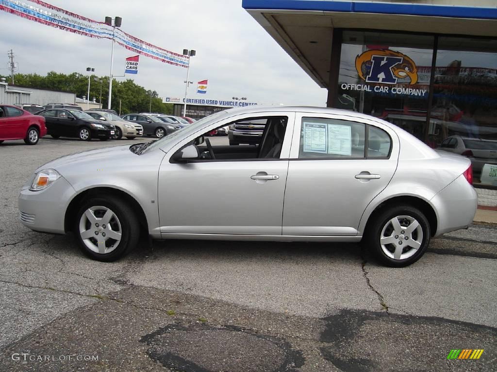 2008 Cobalt LT Sedan - Ultra Silver Metallic / Gray photo #2