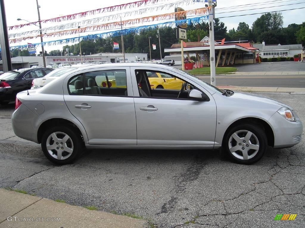 2008 Cobalt LT Sedan - Ultra Silver Metallic / Gray photo #6