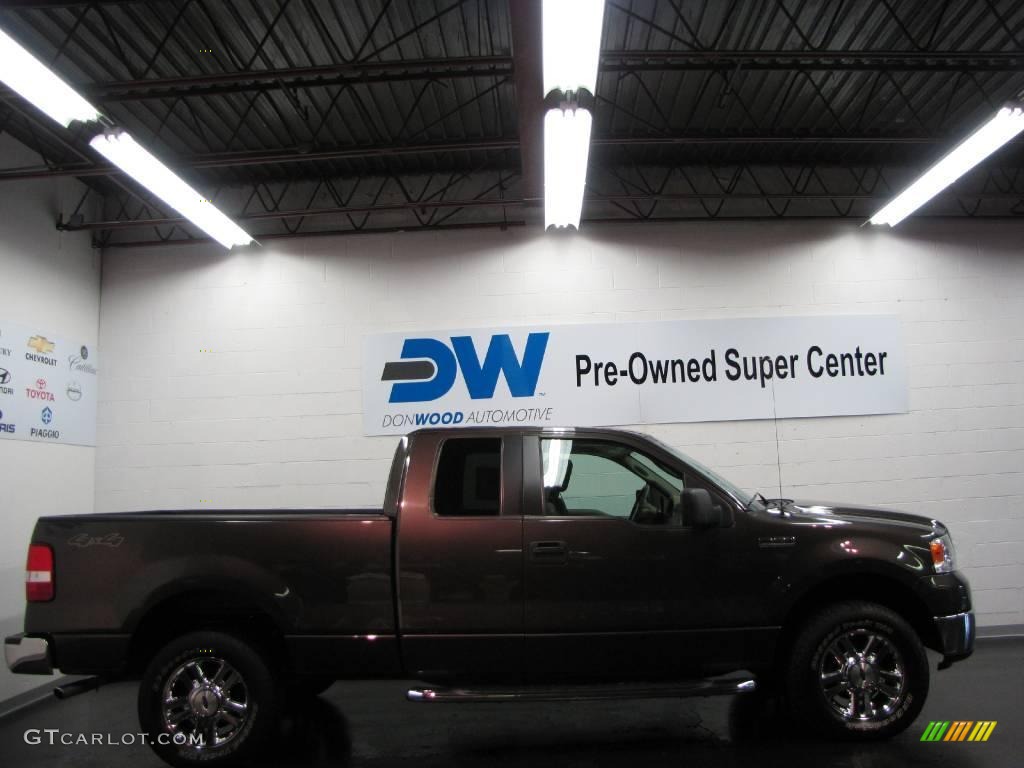 2006 F150 XLT SuperCab 4x4 - Dark Stone Metallic / Tan photo #4