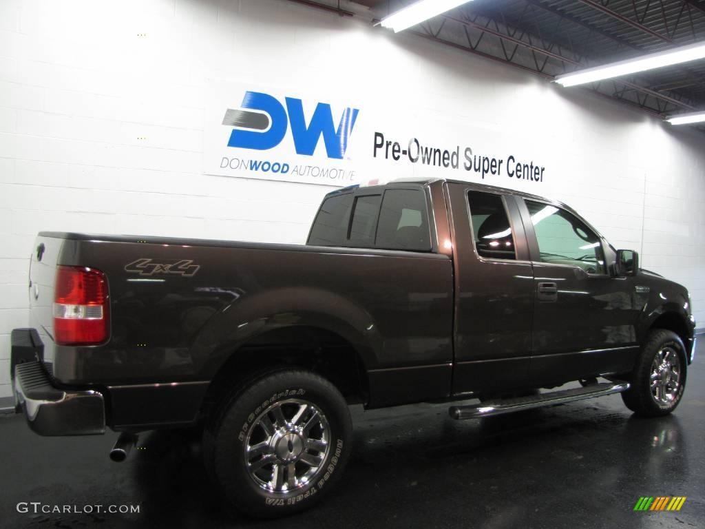 2006 F150 XLT SuperCab 4x4 - Dark Stone Metallic / Tan photo #5