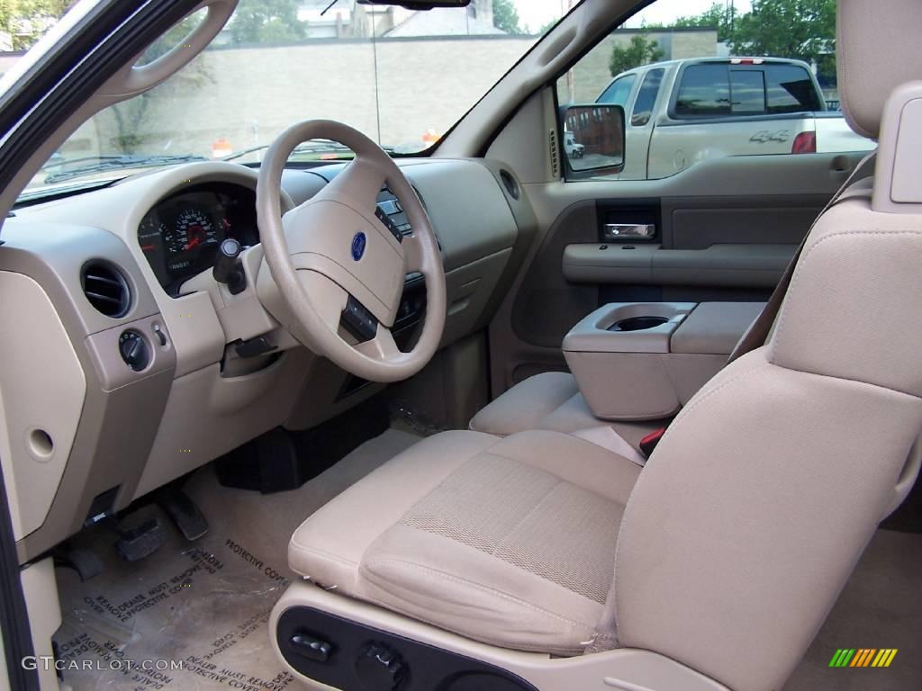 2006 F150 XLT SuperCab 4x4 - Oxford White / Tan photo #6
