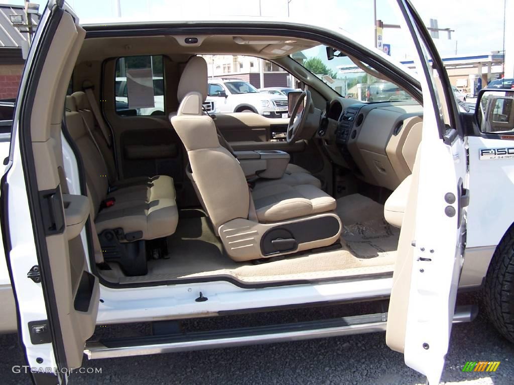 2006 F150 XLT SuperCab 4x4 - Oxford White / Tan photo #15