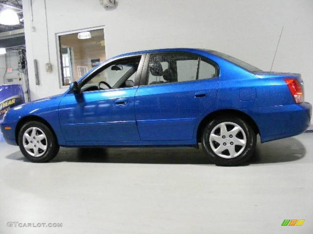 2004 Elantra GLS Sedan - Tidal Wave Blue / Gray photo #2
