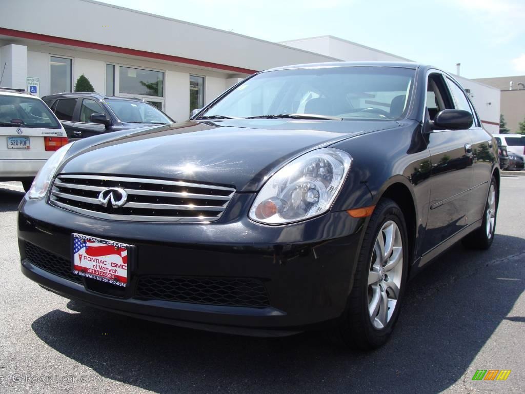 2006 G 35 x Sedan - Black Obsidian / Graphite photo #1