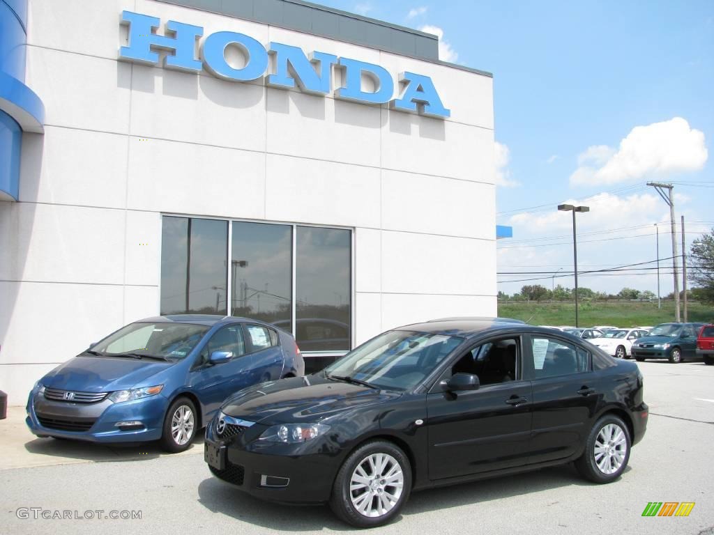 2008 MAZDA3 i Touring Sedan - Black Mica / Black photo #1