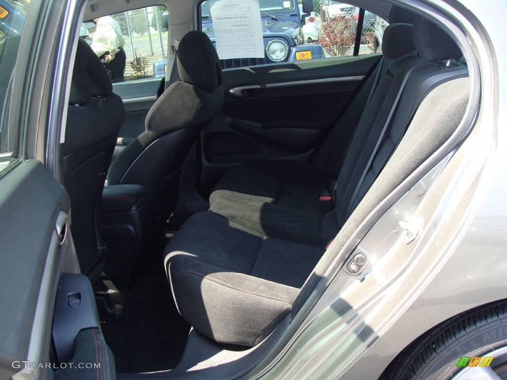 2007 Civic Si Sedan - Galaxy Gray Metallic / Black photo #17