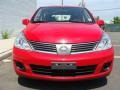 2009 Red Alert Nissan Versa 1.8 S Hatchback  photo #2