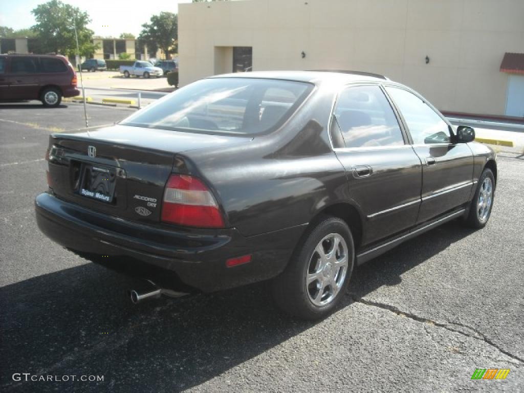 1995 Accord EX Sedan - Granada Black Pearl / Gray photo #4