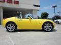 2008 Mean Yellow Pontiac Solstice Roadster  photo #2