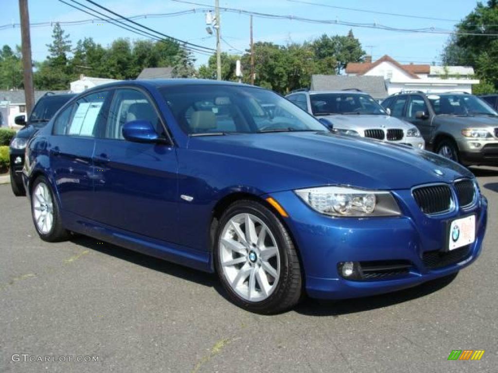 2009 3 Series 328i Sedan - Montego Blue Metallic / Grey photo #2