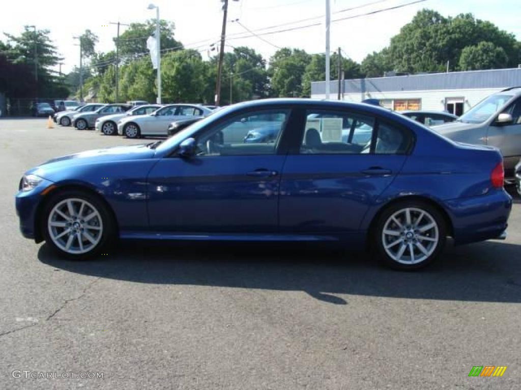 2009 3 Series 328i Sedan - Montego Blue Metallic / Grey photo #5