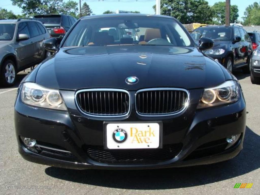 2009 3 Series 328i Sedan - Black Sapphire Metallic / Saddle Brown Dakota Leather photo #3
