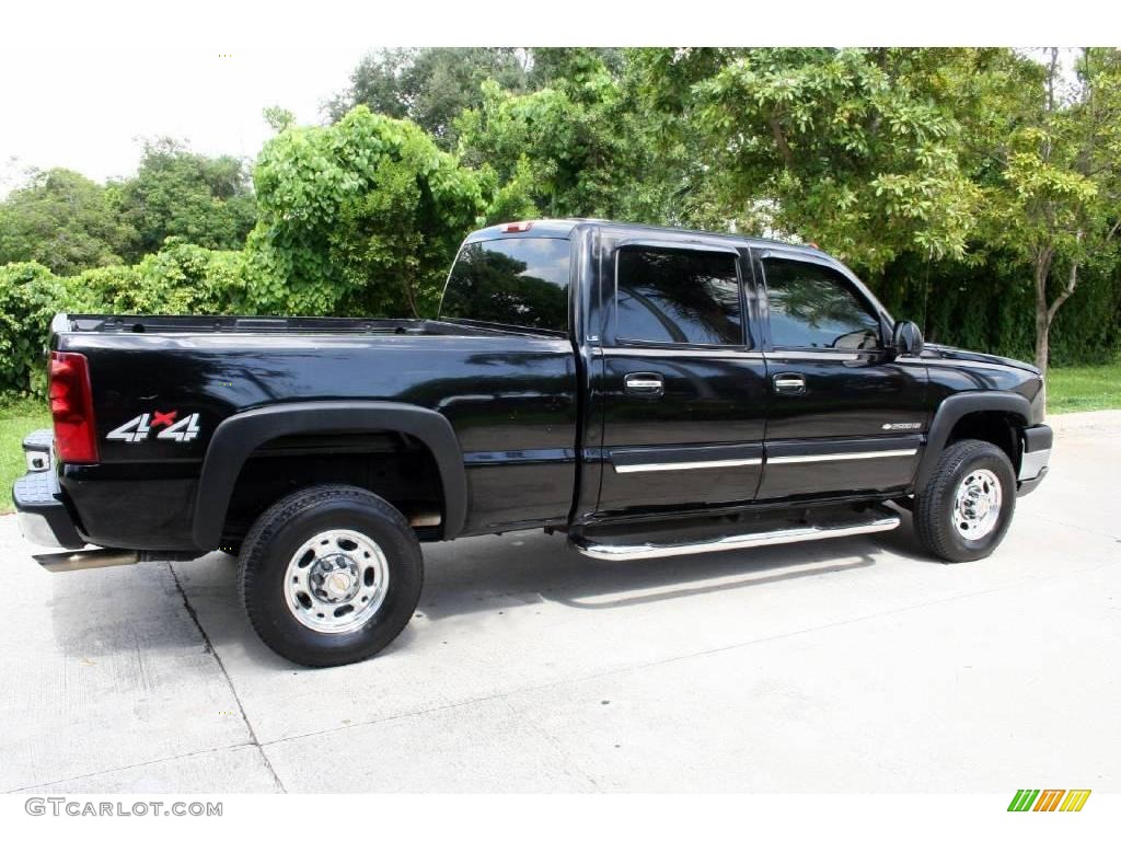 2003 Silverado 2500HD LS Crew Cab 4x4 - Black / Tan photo #8