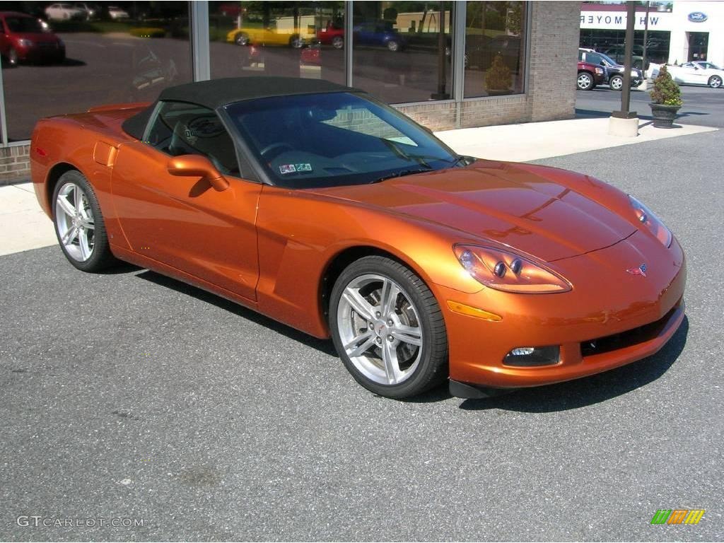2007 Corvette Indy 500 Pace Car Convertible - Atomic Orange Metallic / Ebony photo #1