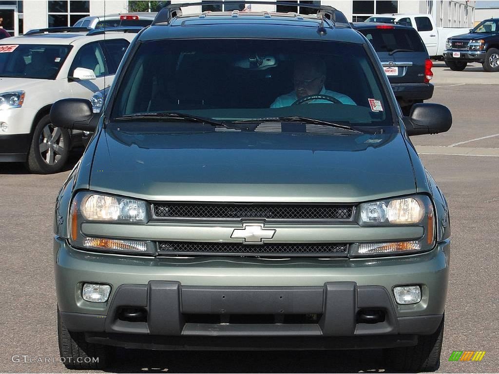 2004 TrailBlazer EXT LT 4x4 - Silver Green Metallic / Medium Pewter photo #2