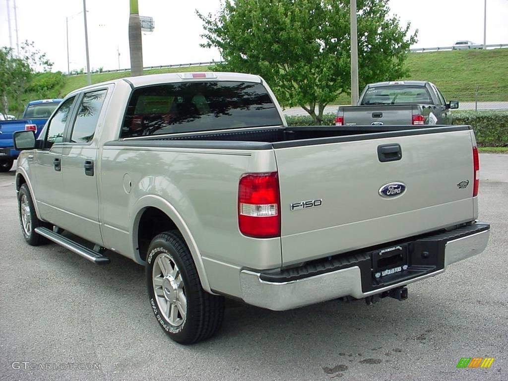 2006 F150 Lariat SuperCrew - Smokestone Metallic / Black photo #5