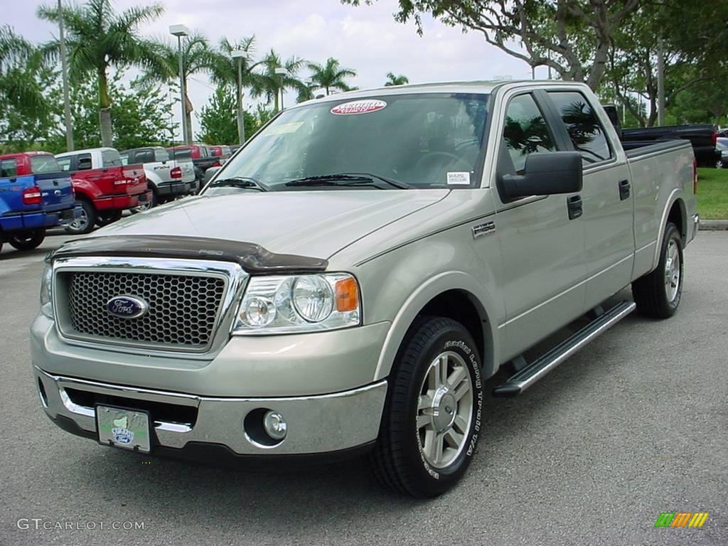 2006 F150 Lariat SuperCrew - Smokestone Metallic / Black photo #7