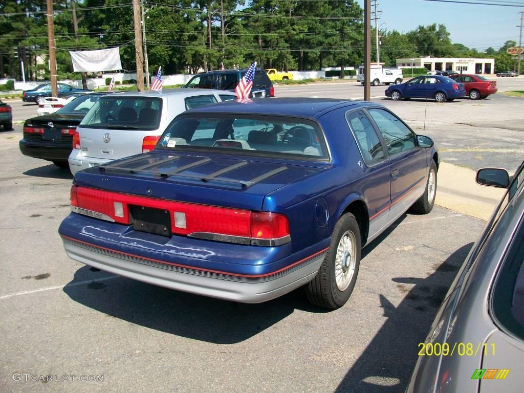 1995 Cougar XR7 V8 - Chameleon Blue Metallic / Gray photo #3