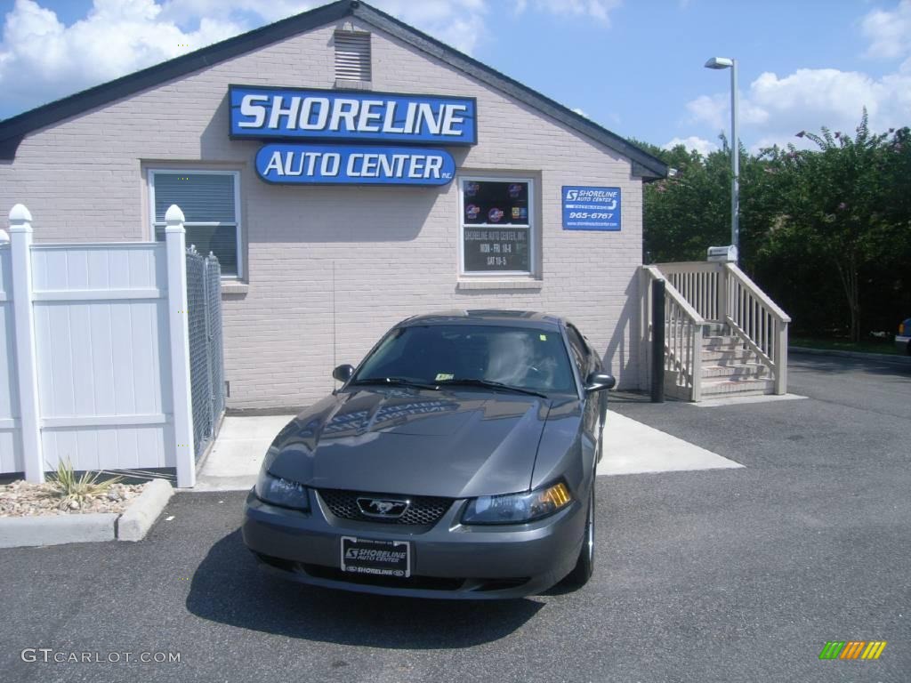 2004 Mustang V6 Coupe - Dark Shadow Grey Metallic / Medium Graphite photo #1