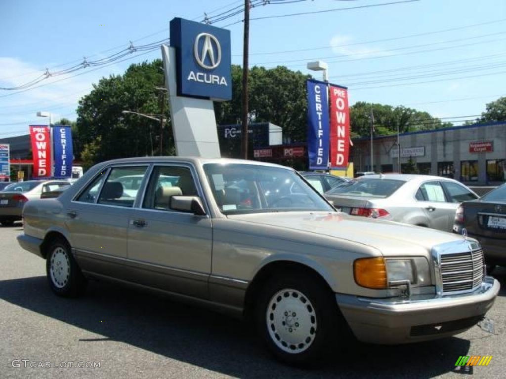 1991 S Class 420 SEL - Desert Taupe Metallic / Parchment photo #1