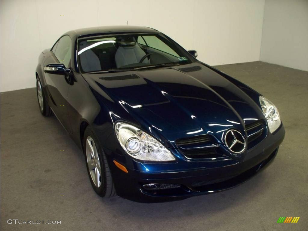 2007 SLK 280 Roadster - Caspian Blue Metallic / Ash Grey photo #1