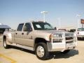 2007 Silver Birch Metallic GMC Sierra 3500HD SLT Crew Cab 4x4 Dually  photo #3