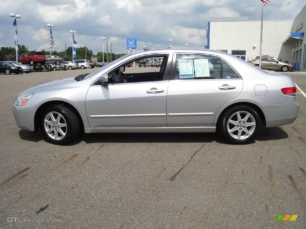 2003 Accord EX V6 Sedan - Satin Silver Metallic / Black photo #2