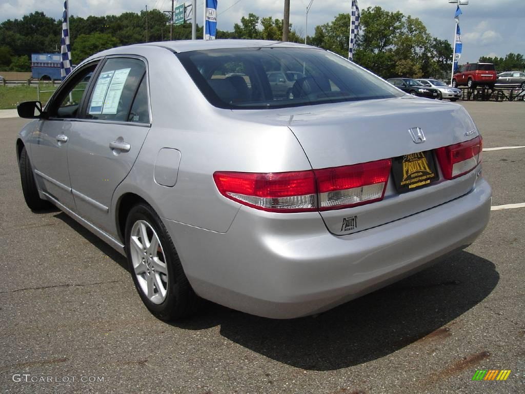 2003 Accord EX V6 Sedan - Satin Silver Metallic / Black photo #3