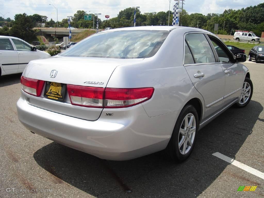 2003 Accord EX V6 Sedan - Satin Silver Metallic / Black photo #5
