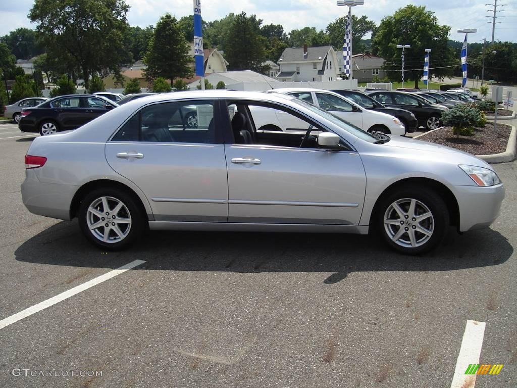 2003 Accord EX V6 Sedan - Satin Silver Metallic / Black photo #6
