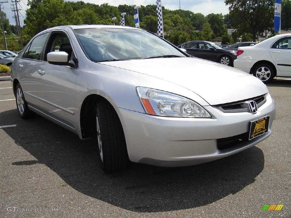 2003 Accord EX V6 Sedan - Satin Silver Metallic / Black photo #7