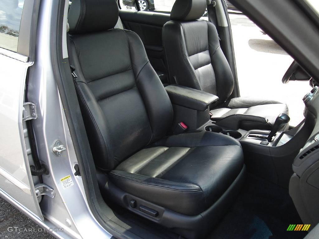 2003 Accord EX V6 Sedan - Satin Silver Metallic / Black photo #14