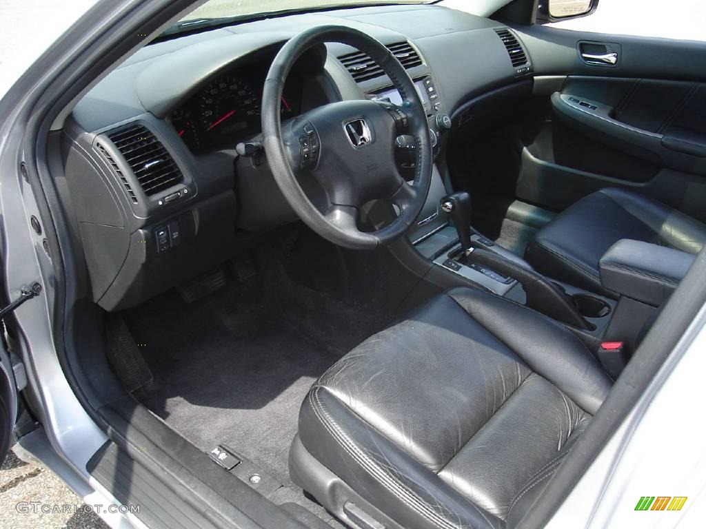 2003 Accord EX V6 Sedan - Satin Silver Metallic / Black photo #22