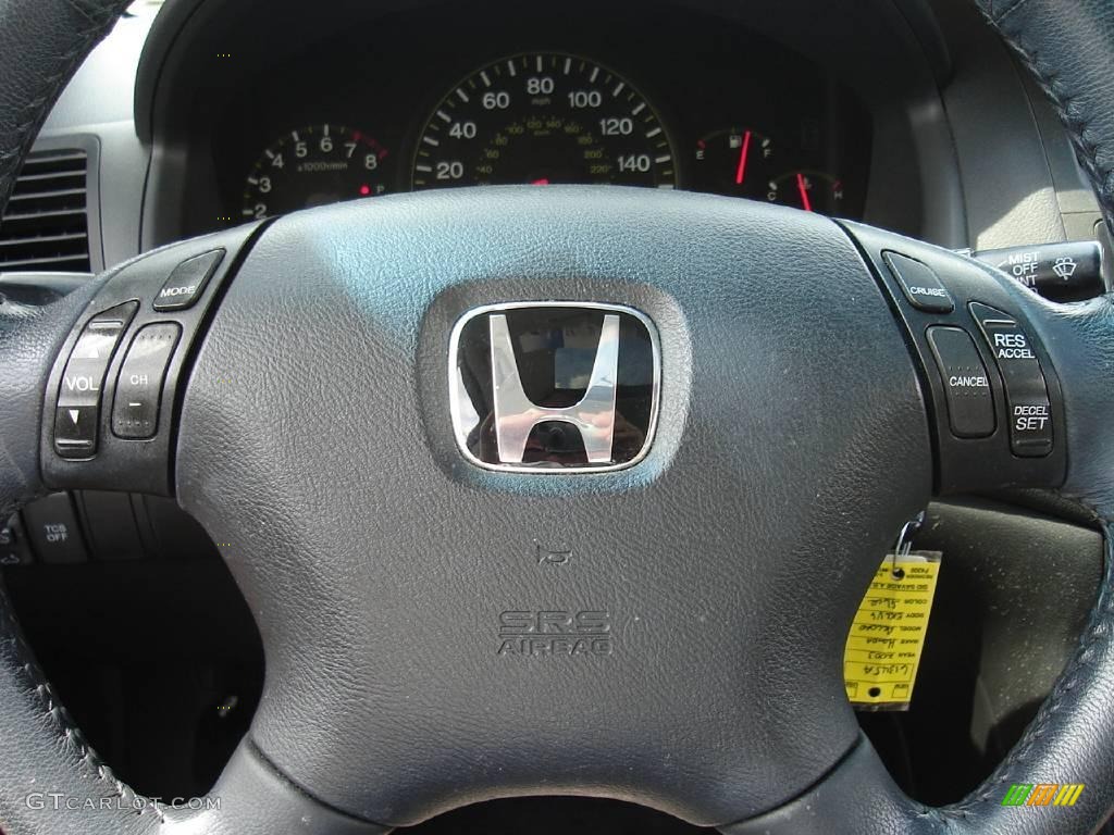 2003 Accord EX V6 Sedan - Satin Silver Metallic / Black photo #25