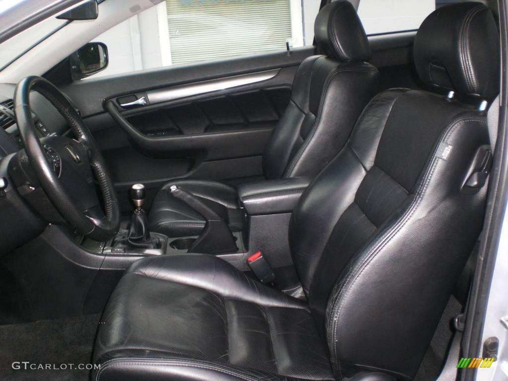 2005 Accord EX V6 Coupe - Satin Silver Metallic / Black photo #6