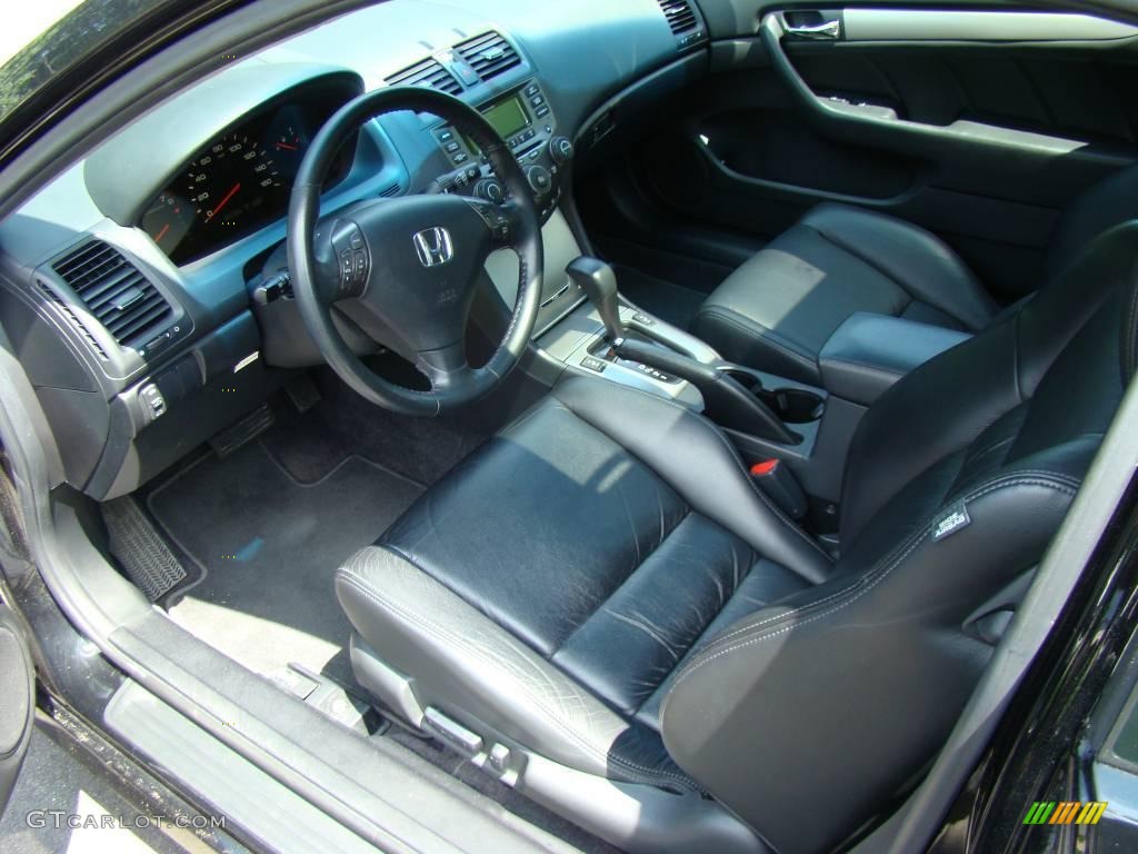 2006 Accord EX-L Coupe - Nighthawk Black Pearl / Black photo #11