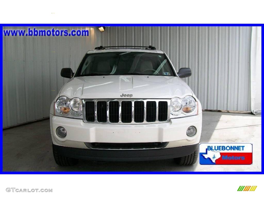 2007 Grand Cherokee Limited 4x4 - Stone White / Medium Slate Gray photo #2
