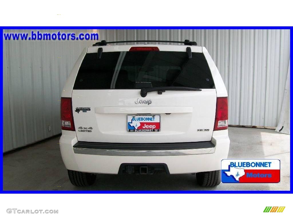 2007 Grand Cherokee Limited 4x4 - Stone White / Medium Slate Gray photo #4