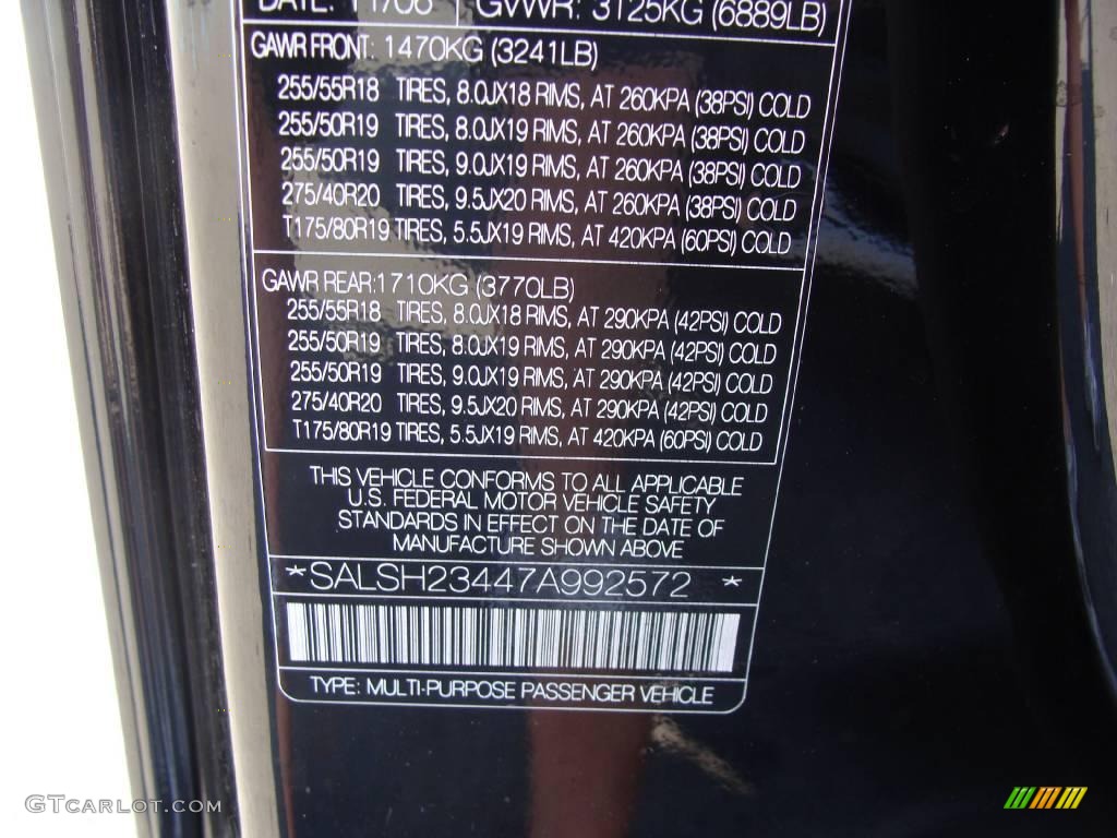 2007 Range Rover Sport Supercharged - Java Black Pearl / Ebony Black photo #15