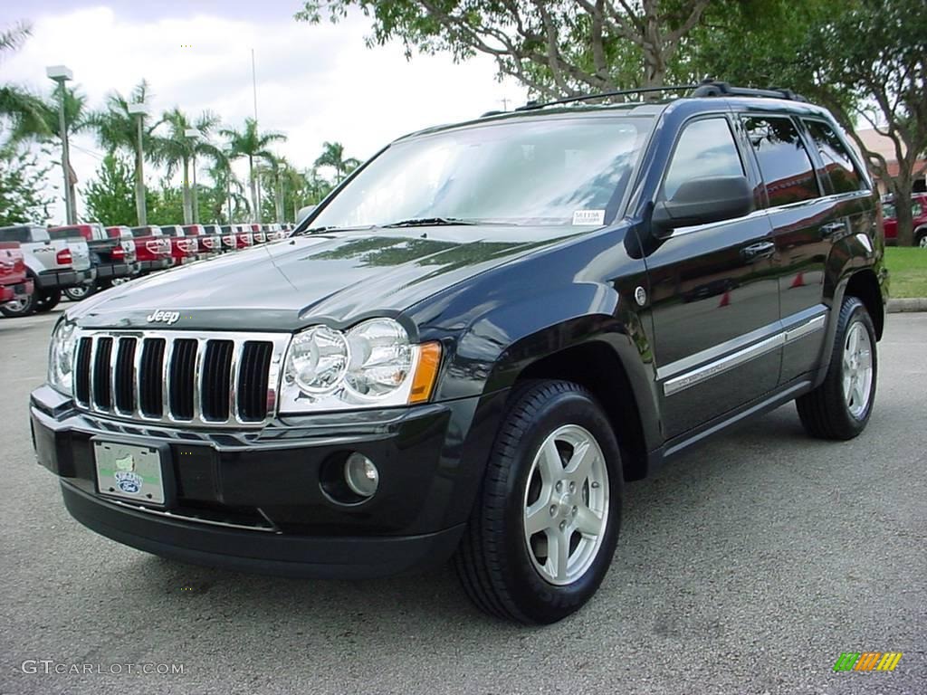 2005 Grand Cherokee Limited 4x4 - Black / Medium Slate Gray photo #8