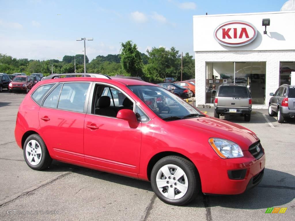 2009 Molten Red Kia Rondo LX 15918683 Photo 7 Car