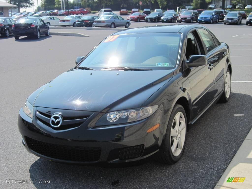 2007 MAZDA6 s Sport Sedan - Onyx Black / Black photo #3