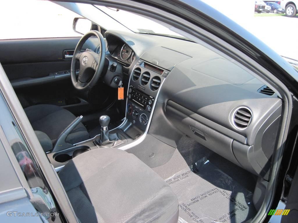 2007 MAZDA6 s Sport Sedan - Onyx Black / Black photo #5