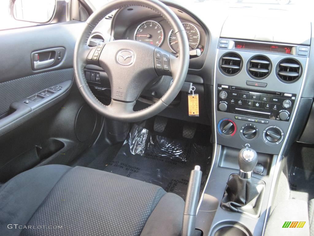 2007 MAZDA6 s Sport Sedan - Onyx Black / Black photo #7