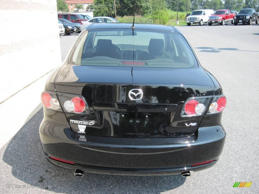 2007 MAZDA6 s Sport Sedan - Onyx Black / Black photo #8