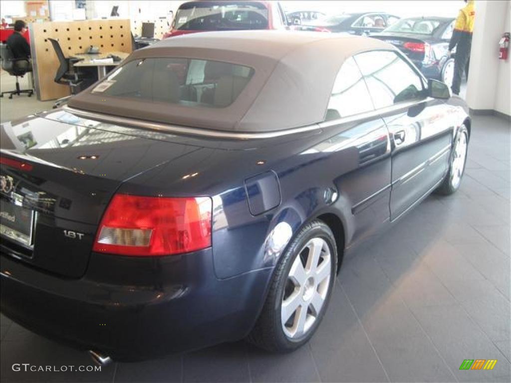 2006 A4 1.8T Cabriolet - Moro Blue Pearl Effect / Beige photo #7