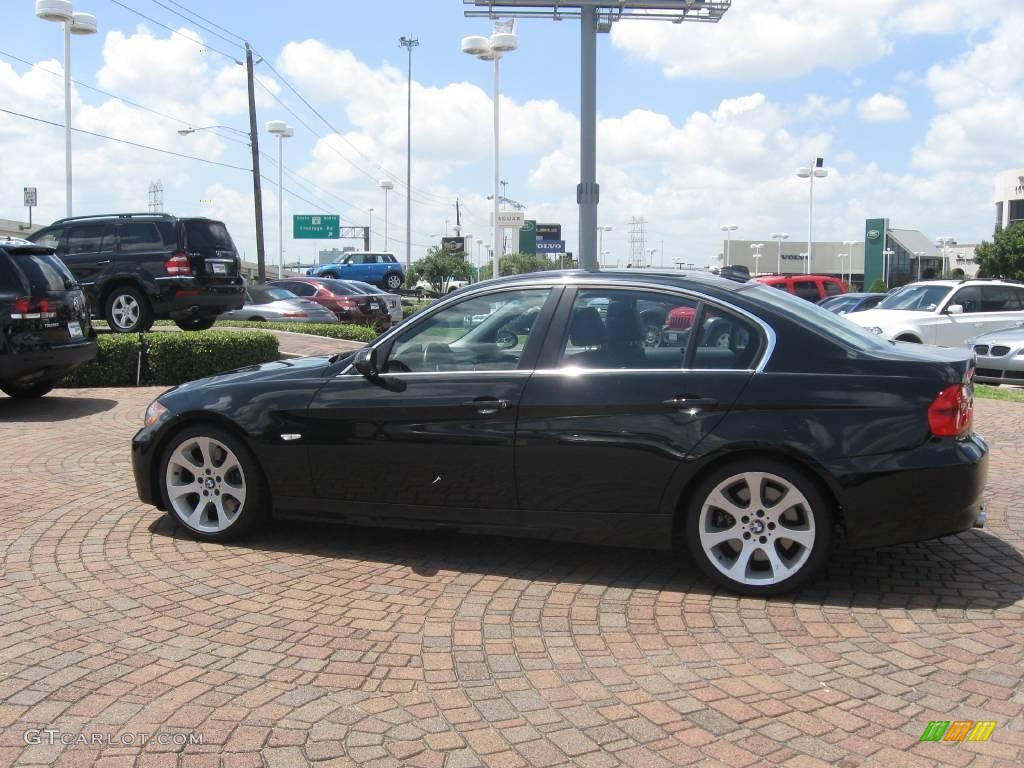 2007 3 Series 335i Sedan - Black Sapphire Metallic / Black photo #7