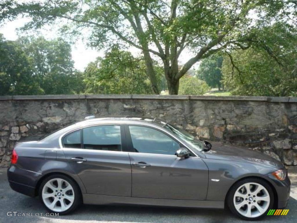 2007 3 Series 335i Sedan - Sparkling Graphite Metallic / Black photo #3